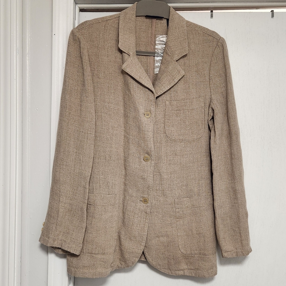 100% Linen Blazer Sz 4
